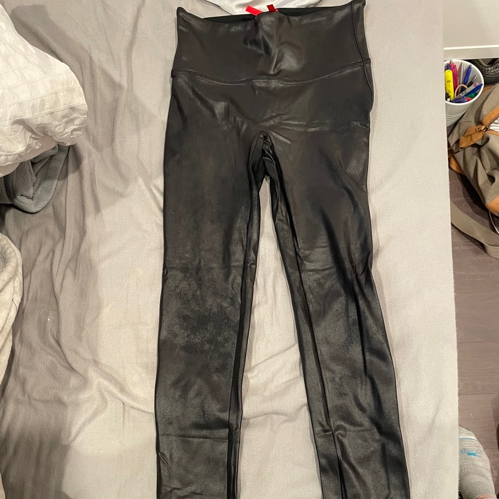 Spanx faux leather leggings